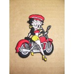 Betty Boop Patch Lot #01 Sitting On Motorcycle Design Large